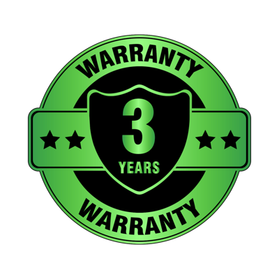 3 Years Warranty Badge