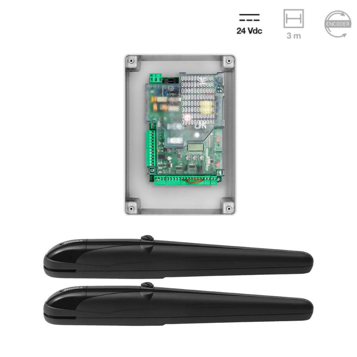BENINCA BOB3024E DARK DOUBLE SWING KIT up to 6m and 2 remotes