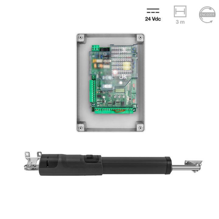 BENINCA TOM3024E SINGLE SWING KIT up to 3m and 2 remotes